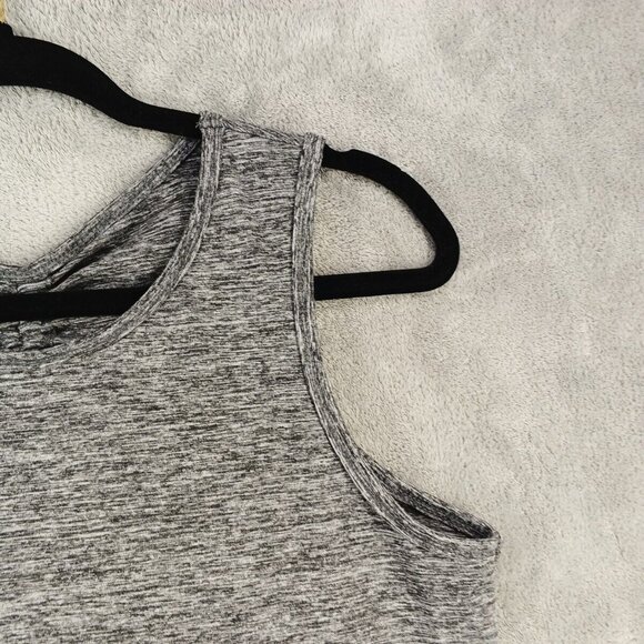 ACTIV 8 Activewear Tank Top SMALL(4-6) Gray Knit Gym Casual Drawstring - Picture 6 of 11